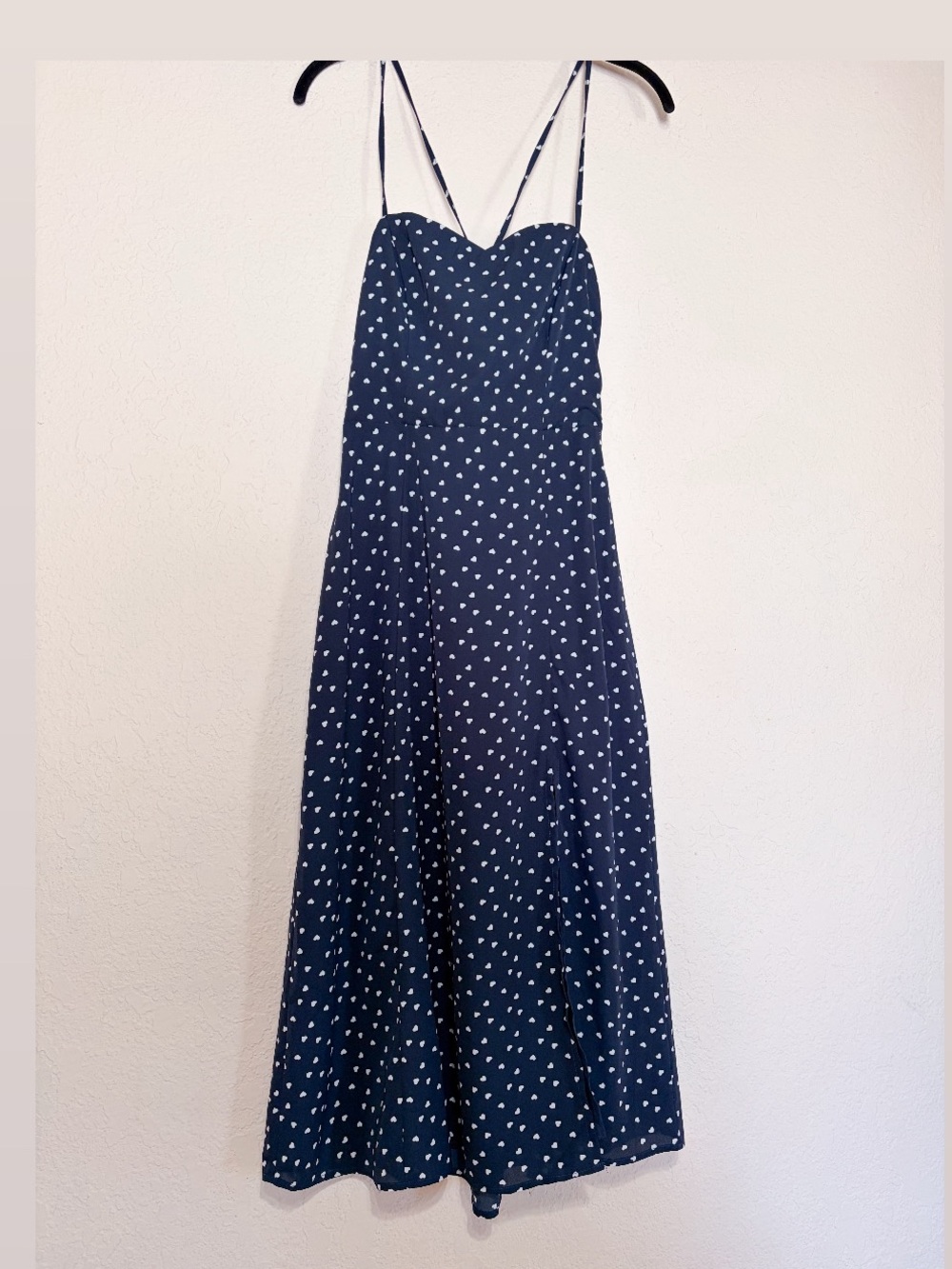 Francesca's Collections Navy and White Midi Dress - Picture 7 of 12